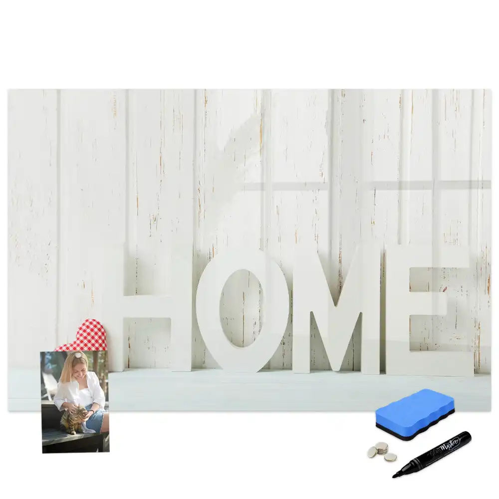Tableau blanc magnétique effaçable à sec pour la maison et la famille