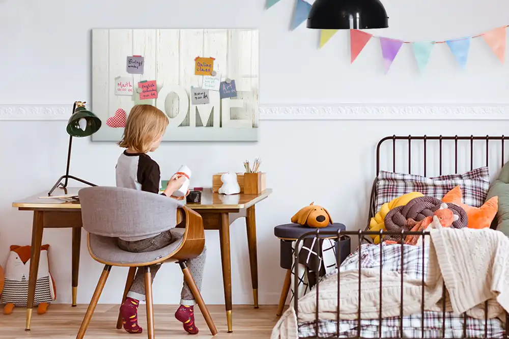 Tableau blanc magnétique effaçable à sec pour la maison et la famille