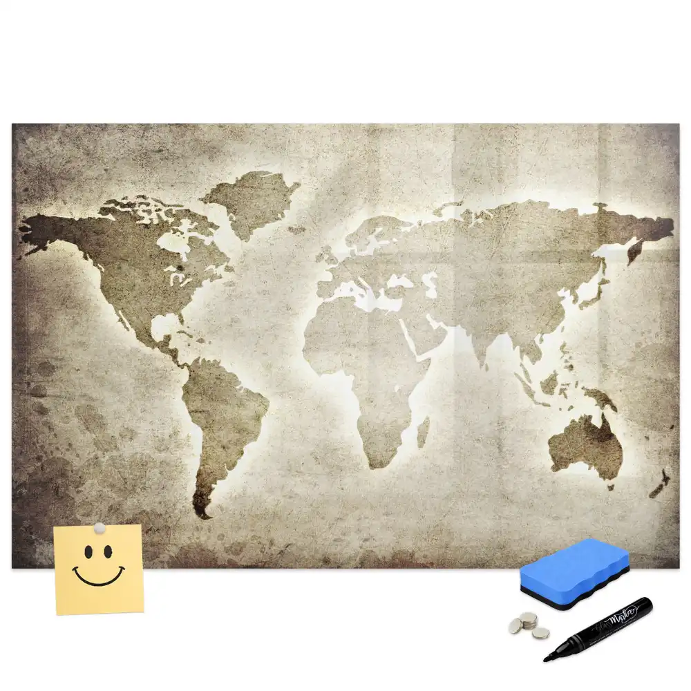 Tableau magnétique carte du monde à dessiner