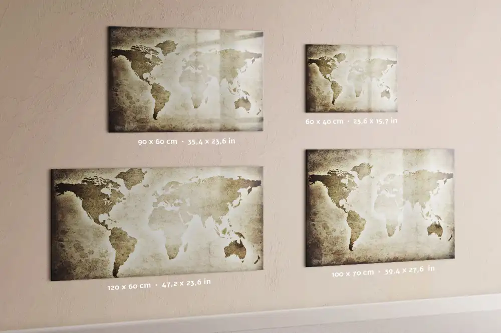 Tableau magnétique carte du monde à dessiner
