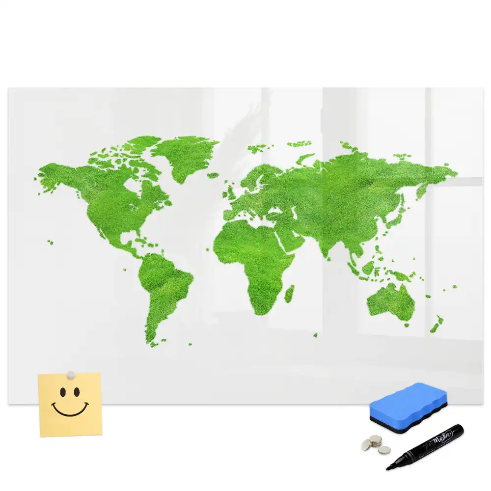 Tableau magnétique en forme de mappemonde pour enfants