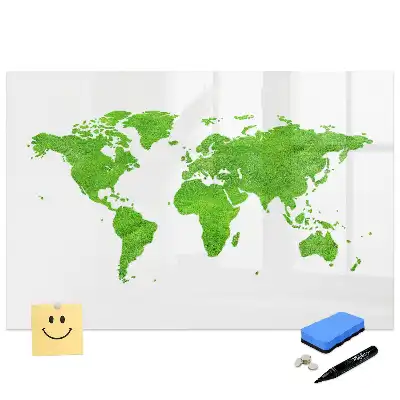 Tableau magnétique en forme de mappemonde pour enfants