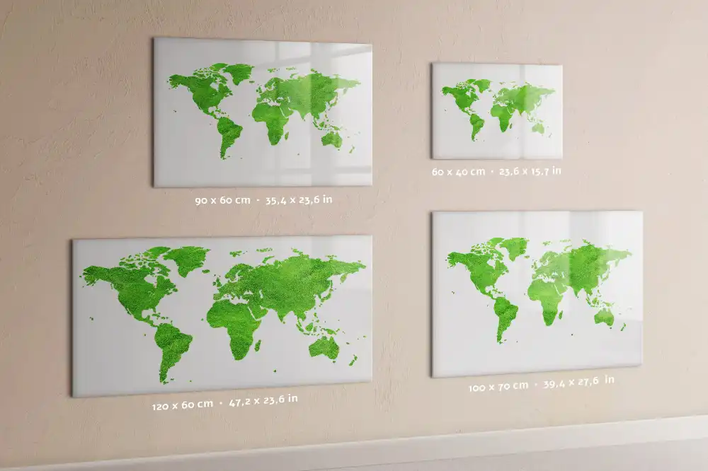 Tableau magnétique en forme de mappemonde pour enfants