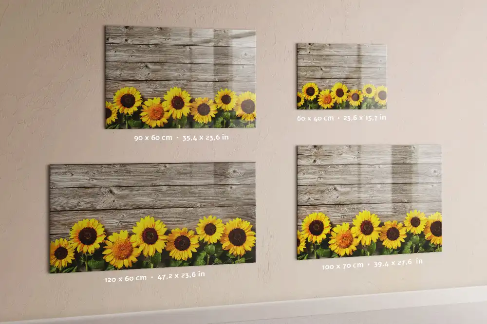 Tableau magnétique à dessiner motif tournesols