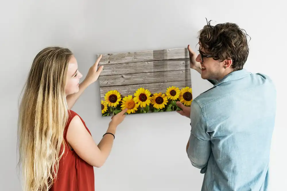 Tableau magnétique à dessiner motif tournesols
