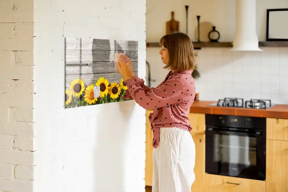 Tableau magnétique à dessiner motif tournesols