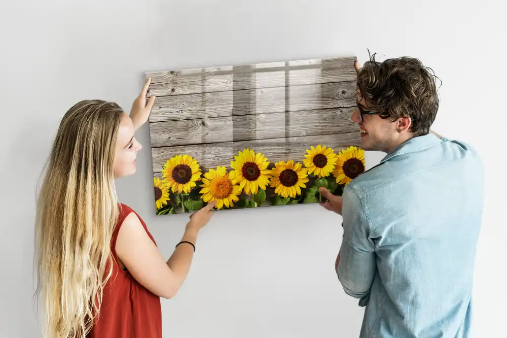 Tableau magnétique à dessiner motif tournesols