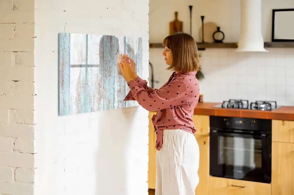 Tableau à dessiner magnétique en bois couleurs pastel