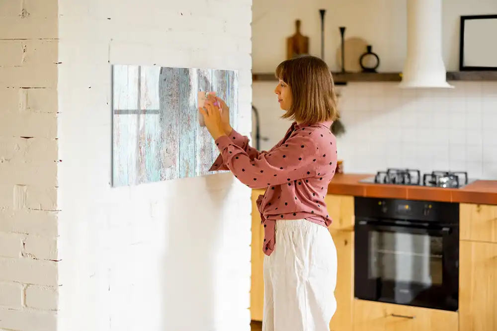 Tableau à dessiner magnétique en bois couleurs pastel