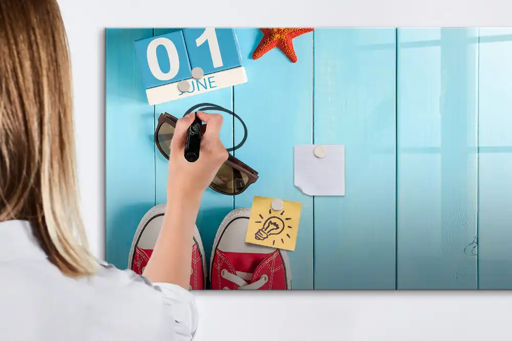 Tableau magnétique à dessiner premier jour de l'été