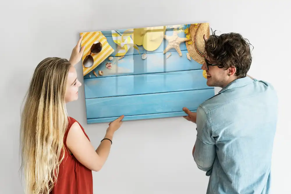 Tableau magnétique pour écriture avec accessoires de plage