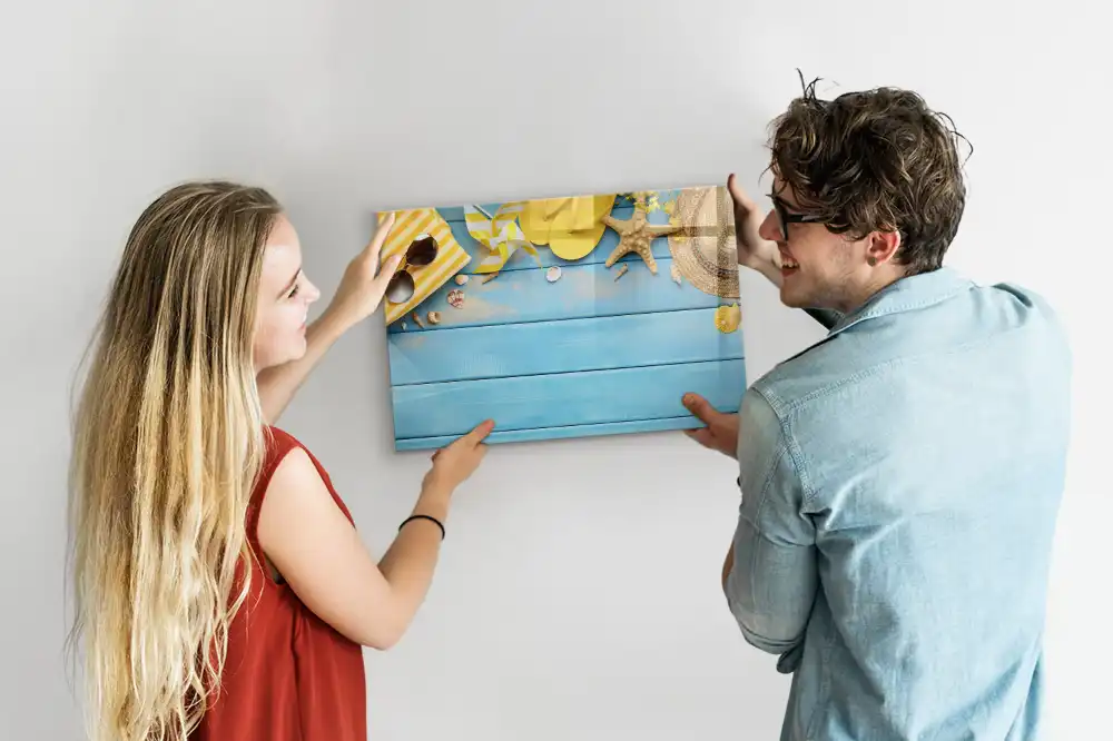 Tableau magnétique pour écriture avec accessoires de plage