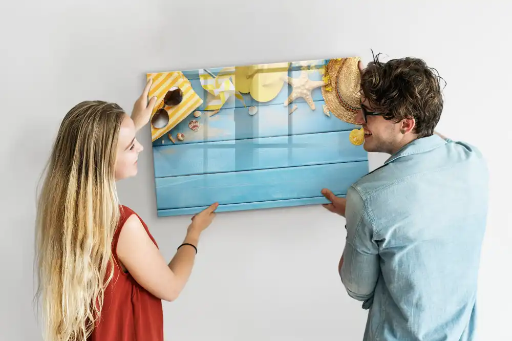 Tableau magnétique pour écriture avec accessoires de plage