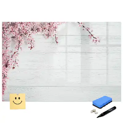 Tableau magnétique à dessiner premiers bourgeons du printemps