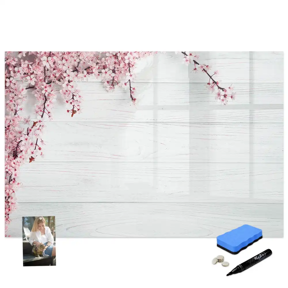 Tableau magnétique à dessiner premiers bourgeons du printemps