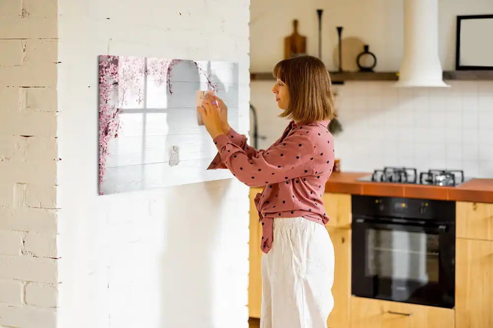 Tableau magnétique à dessiner premiers bourgeons du printemps