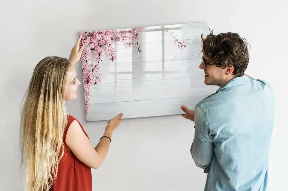 Tableau magnétique à dessiner premiers bourgeons du printemps