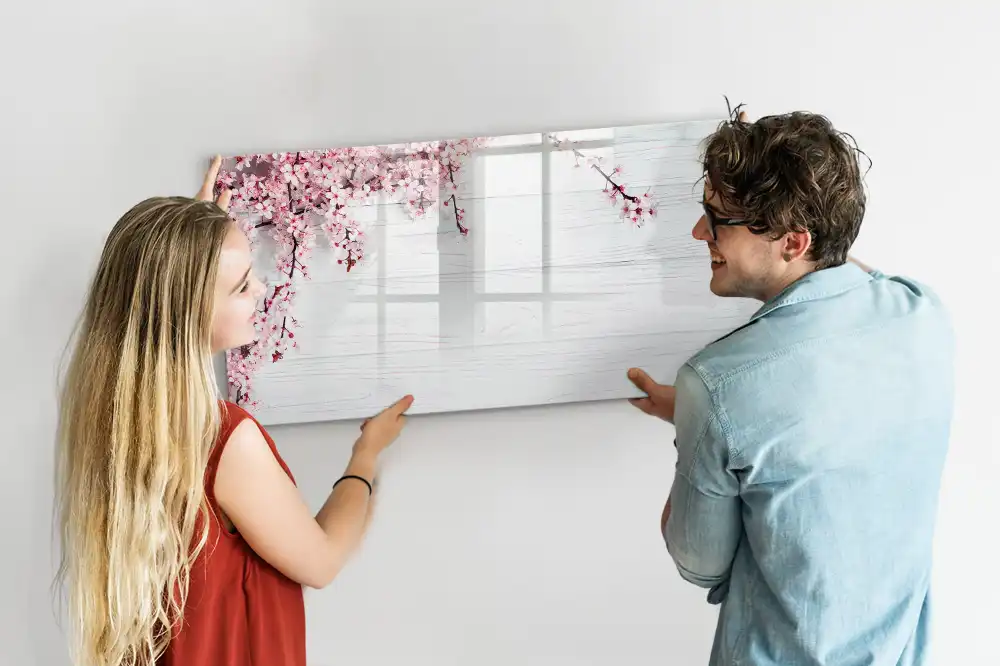 Tableau magnétique à dessiner premiers bourgeons du printemps