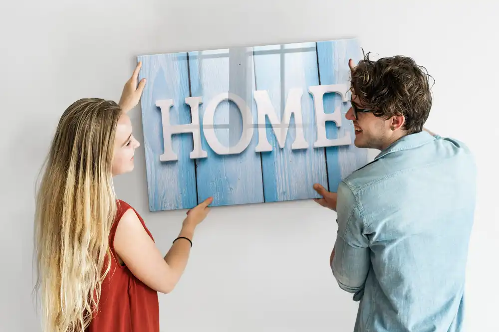 Tableau magnétique Home Sweet Home pour écriture
