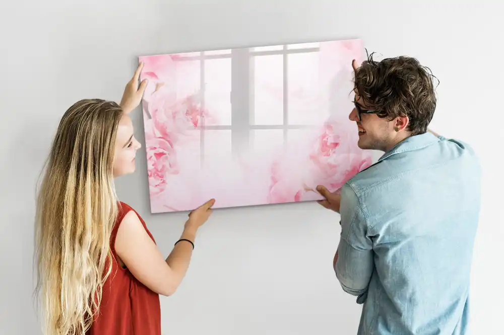 Tableau magnétique à dessiner motif bourgeons en fleurs