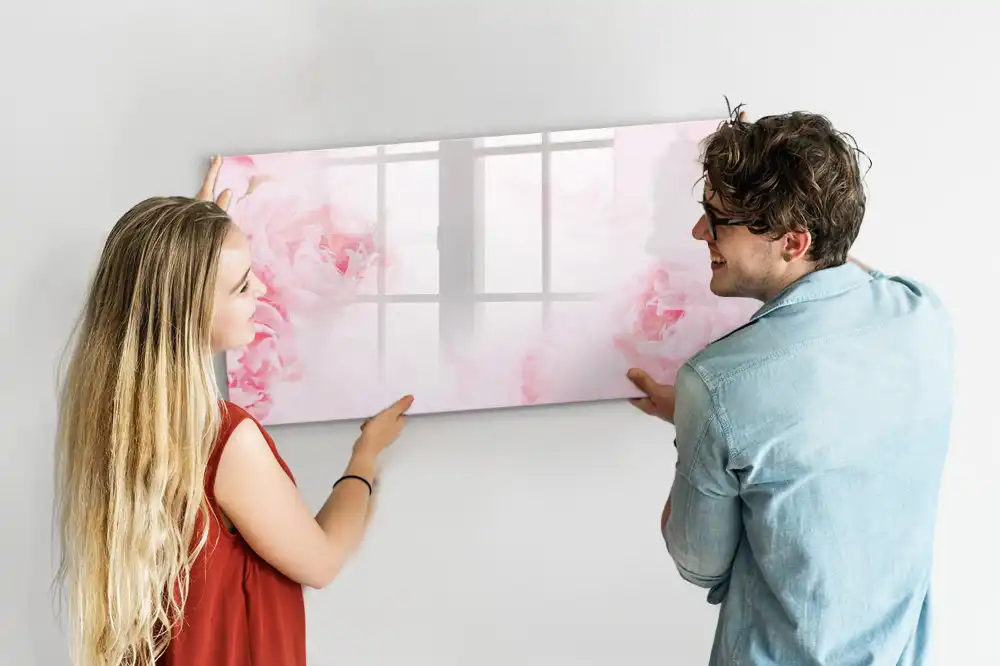 Tableau magnétique à dessiner motif bourgeons en fleurs