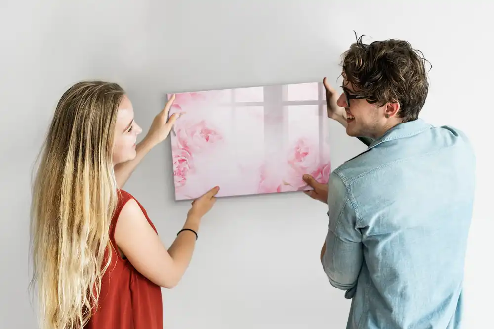 Tableau magnétique à dessiner motif bourgeons en fleurs