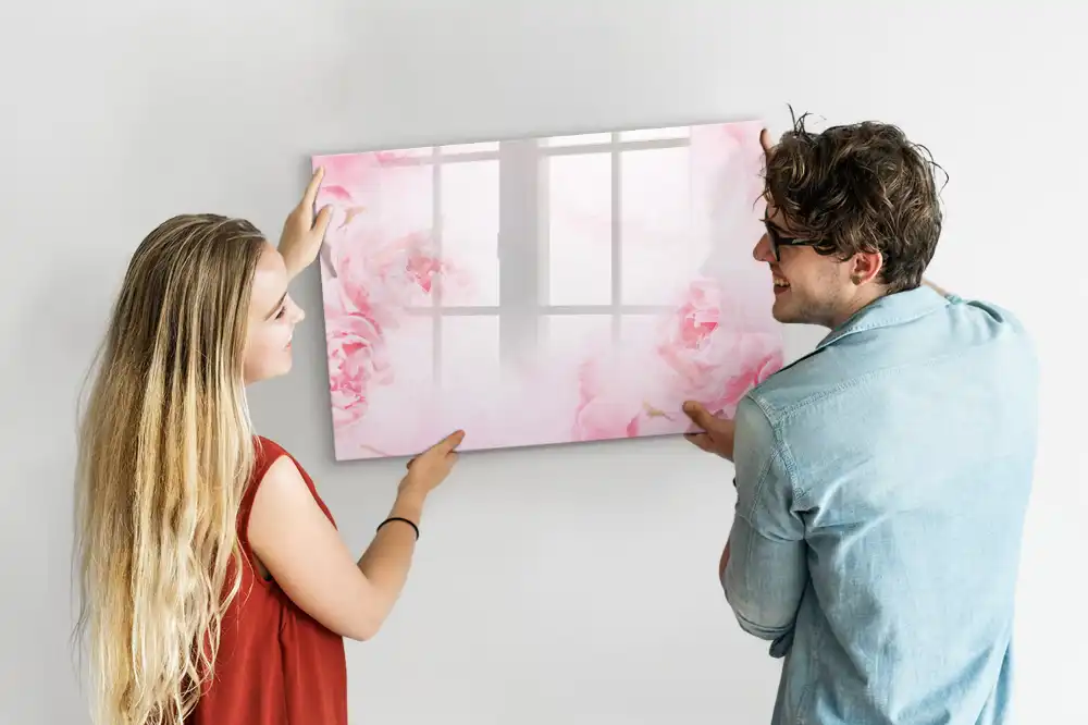 Tableau magnétique à dessiner motif bourgeons en fleurs