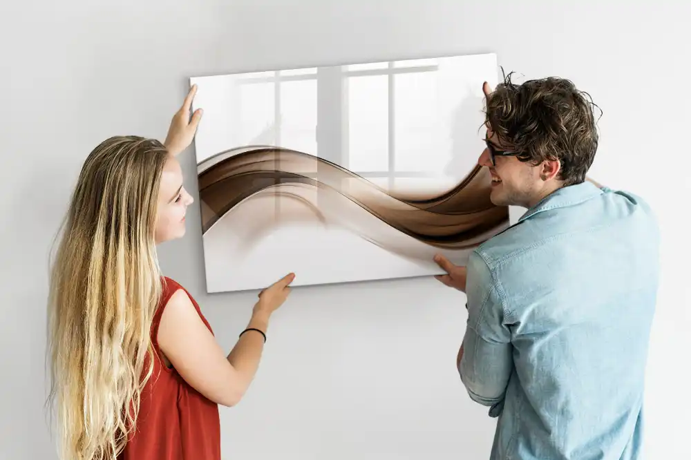 Tableau magnétique pour dessin à formes abstraites linéaires