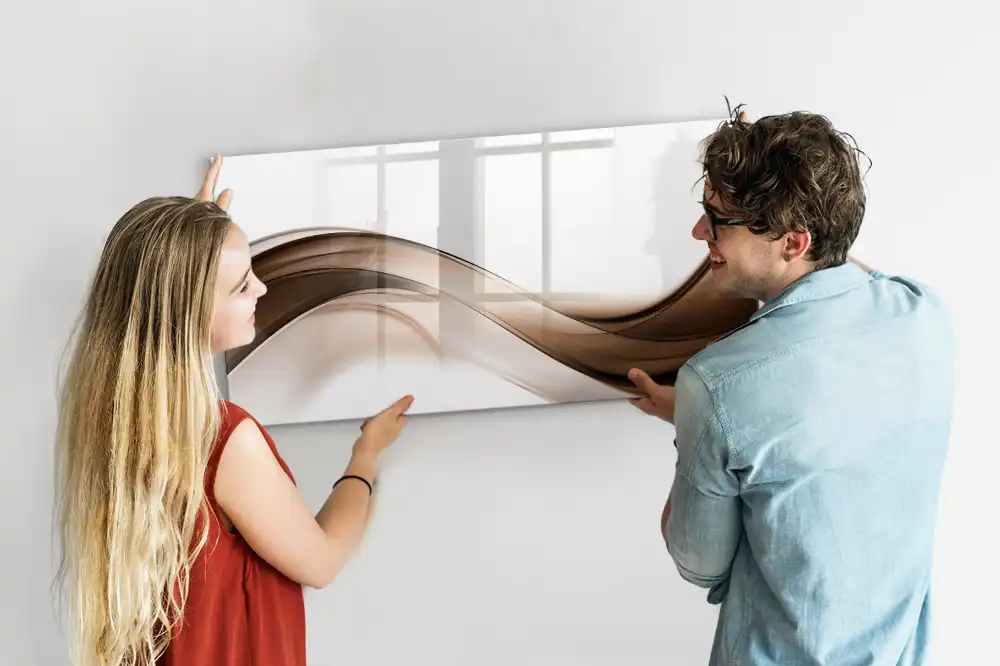 Tableau magnétique pour dessin à formes abstraites linéaires
