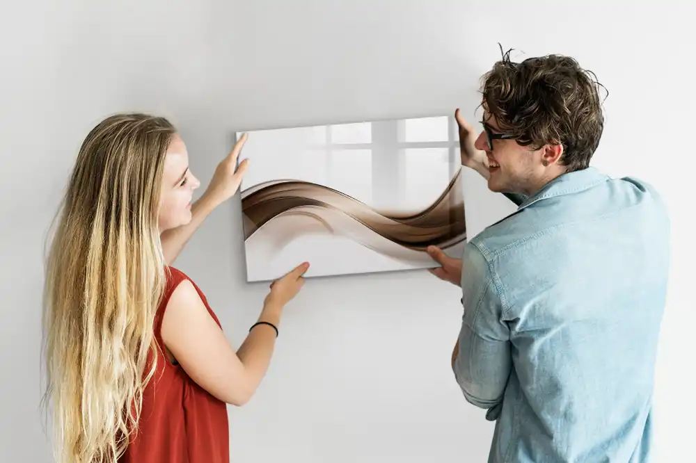 Tableau magnétique pour dessin à formes abstraites linéaires