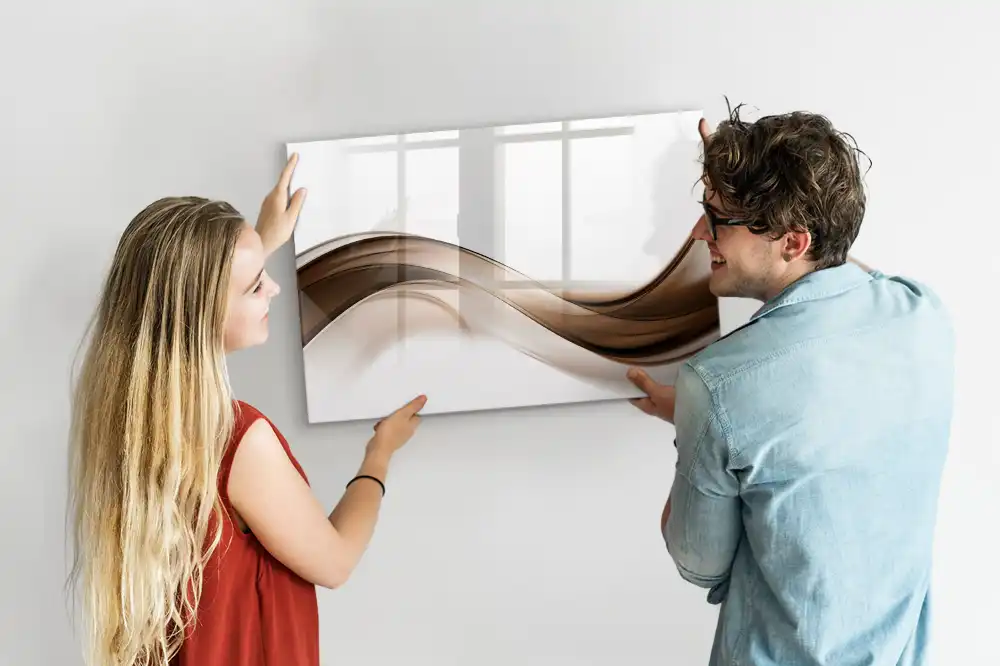 Tableau magnétique pour dessin à formes abstraites linéaires