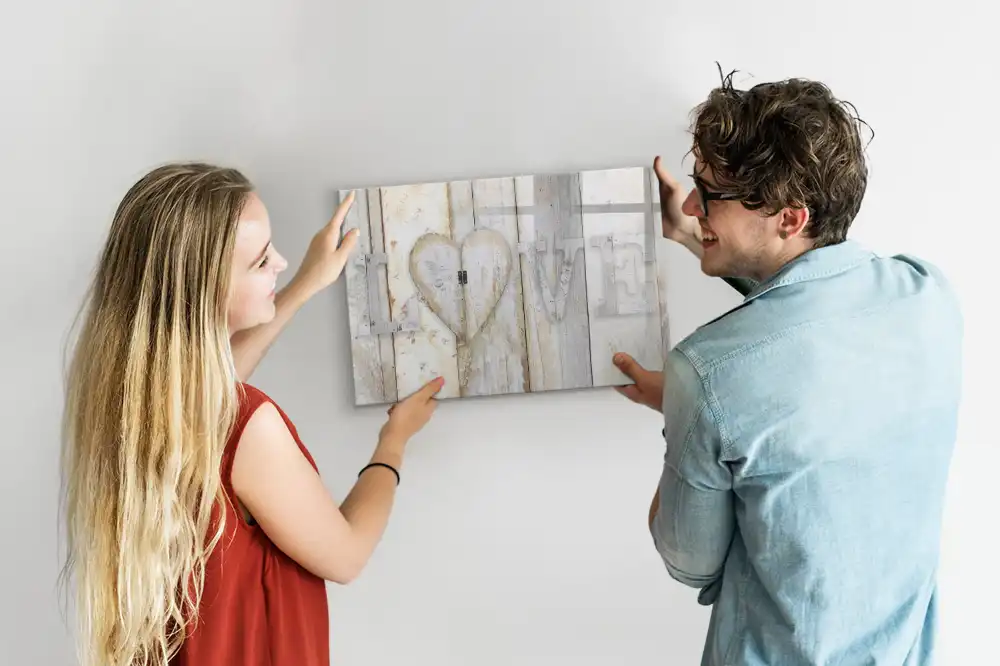 Tableau magnétique pour écriture motif amour