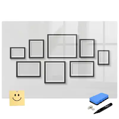 Tableau magnétique avec cadre noir