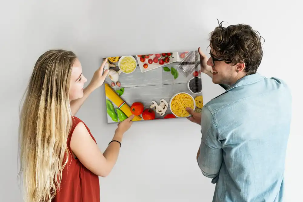 Tableau magnétique à dessiner sur le thème des ingrédients culinaires