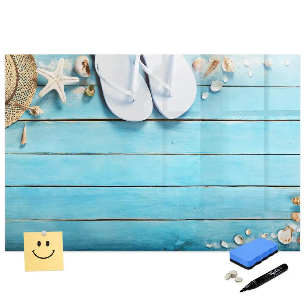 Tableau magnétique à dessiner pour enfants motif vacances