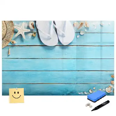 Tableau magnétique à dessiner pour enfants motif vacances