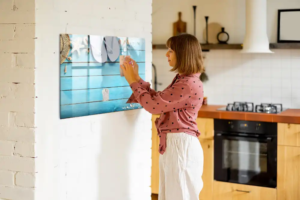 Tableau magnétique à dessiner pour enfants motif vacances