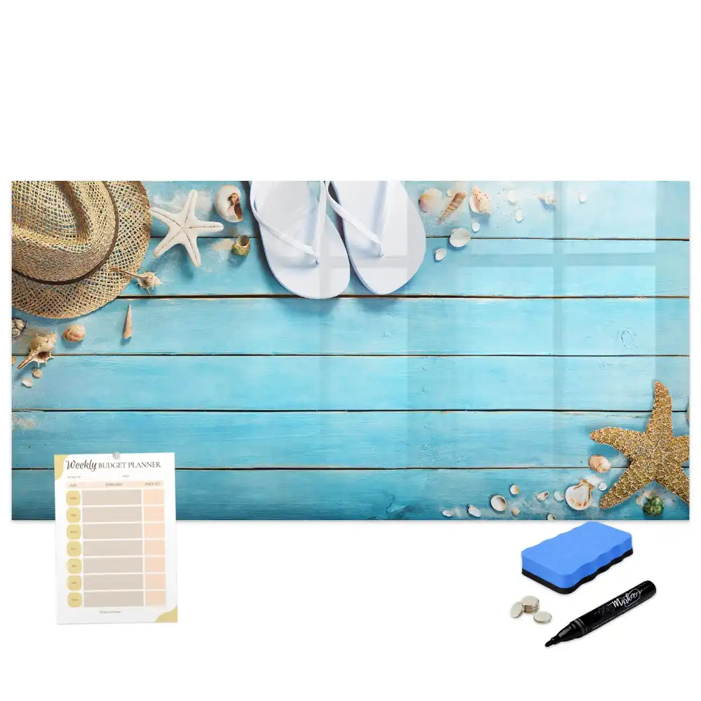 Tableau magnétique à dessiner pour enfants motif vacances