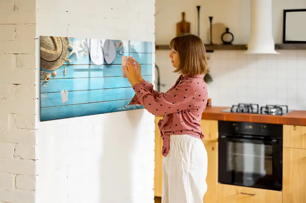 Tableau magnétique à dessiner pour enfants motif vacances
