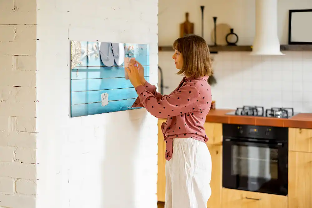 Tableau magnétique à dessiner pour enfants motif vacances