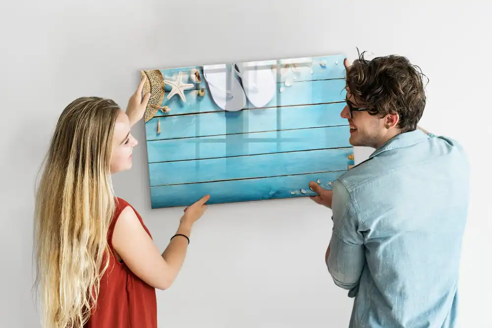Tableau magnétique à dessiner pour enfants motif vacances