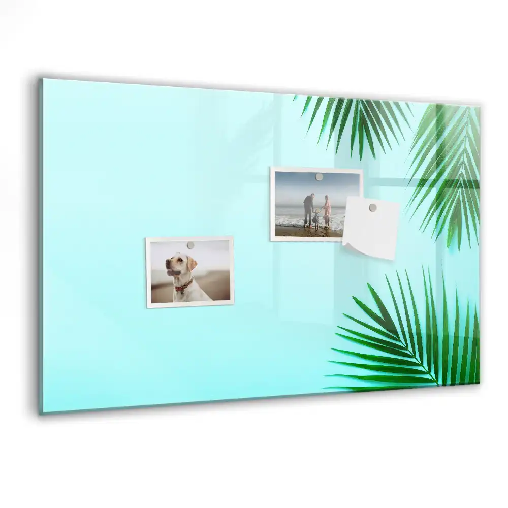 Tableau magnétique à dessiner motif plantes de la forêt tropicale