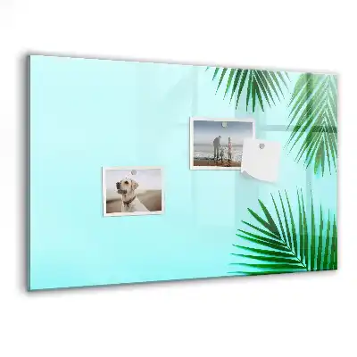 Tableau magnétique à dessiner motif plantes de la forêt tropicale