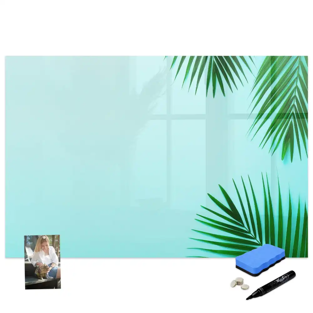 Tableau magnétique à dessiner motif plantes de la forêt tropicale