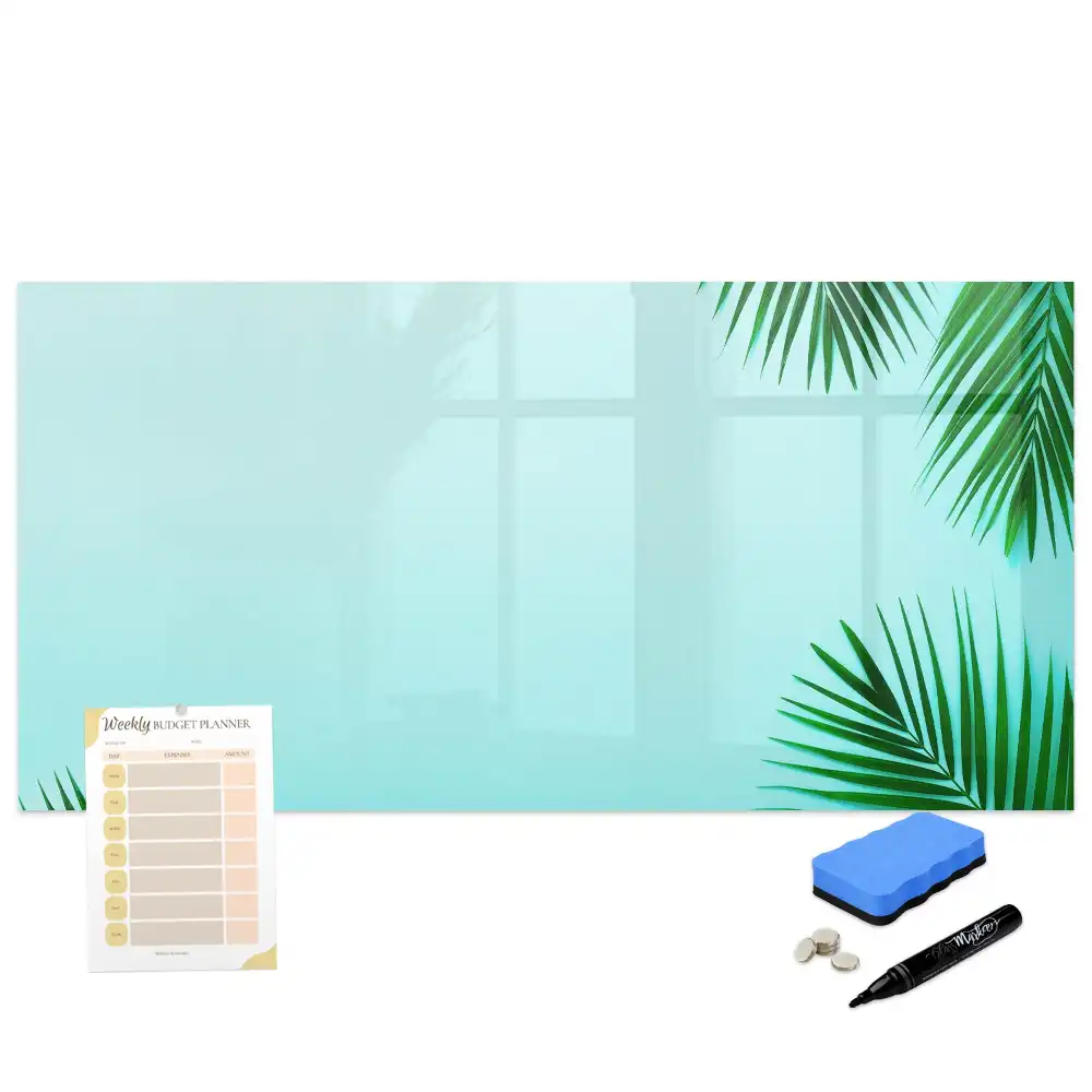 Tableau magnétique à dessiner motif plantes de la forêt tropicale