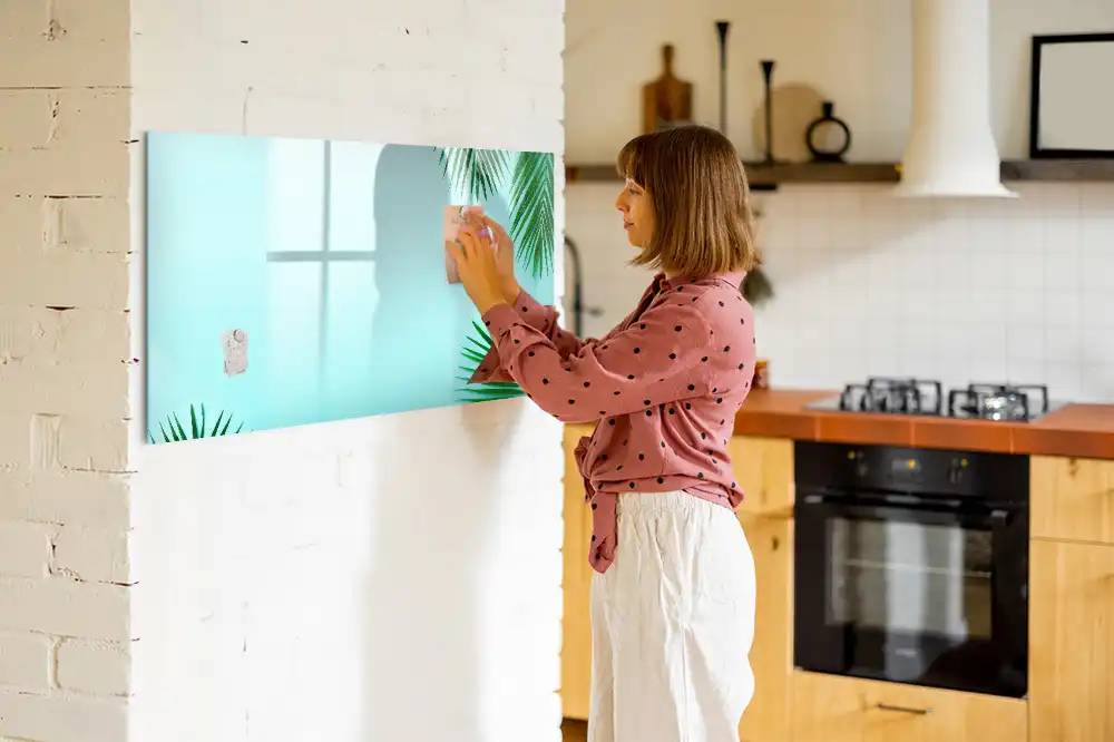 Tableau magnétique à dessiner motif plantes de la forêt tropicale