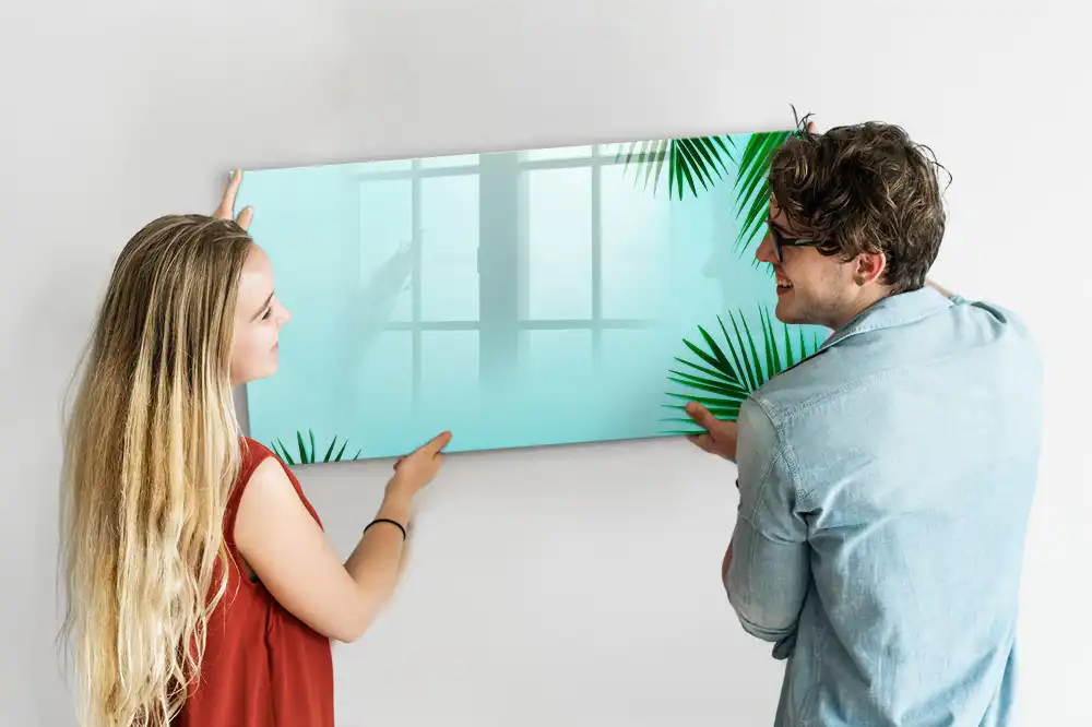 Tableau magnétique à dessiner motif plantes de la forêt tropicale