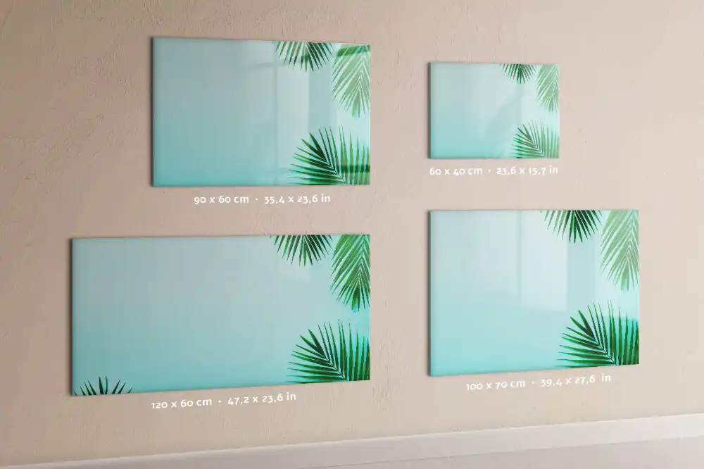 Tableau magnétique à dessiner motif plantes de la forêt tropicale