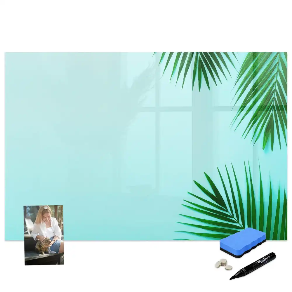 Tableau magnétique à dessiner motif plantes de la forêt tropicale