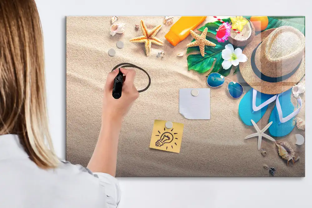 Tableau magnétique pour écriture gadget d'été